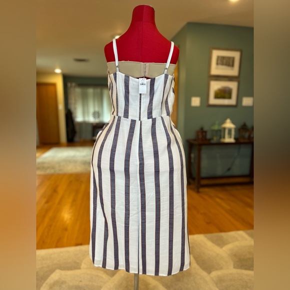 NWT Banana Republic Factory summer dress, tie front, v-neck, size 8 - Picture 11 of 17